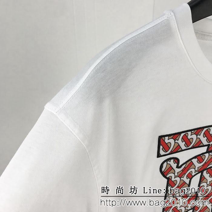 BURBERRY巴寶莉 19早春新款 大字母“TB”貼布刺繡標識 純棉面料 高版本情侶款 ydi2261